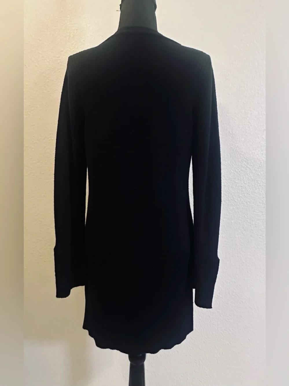 #195- Free People Criss Cross Tunic Black Knit‎ Sweater
